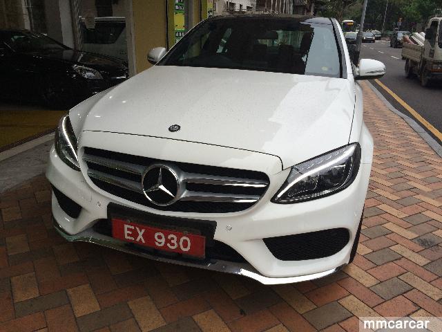 全新紅牌C250AMG天幕電尾門白色